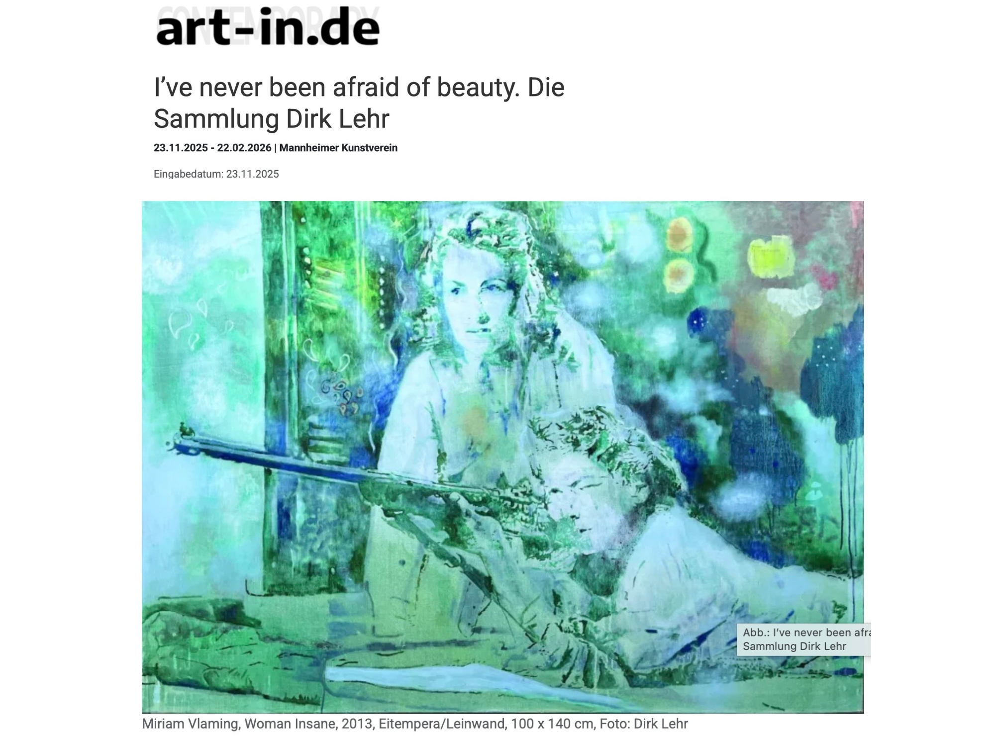 Presse, art.in.de, Sammlung Dirk Lehr