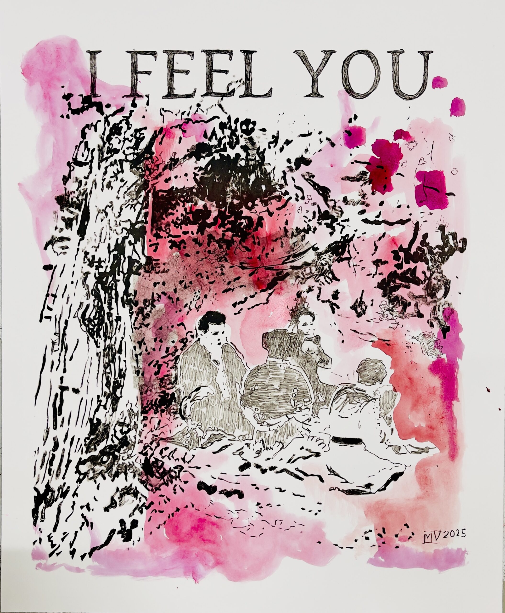 I FEEL YOU - Lithographie - Artist Proof 1/5 - Unikat - handcoloured